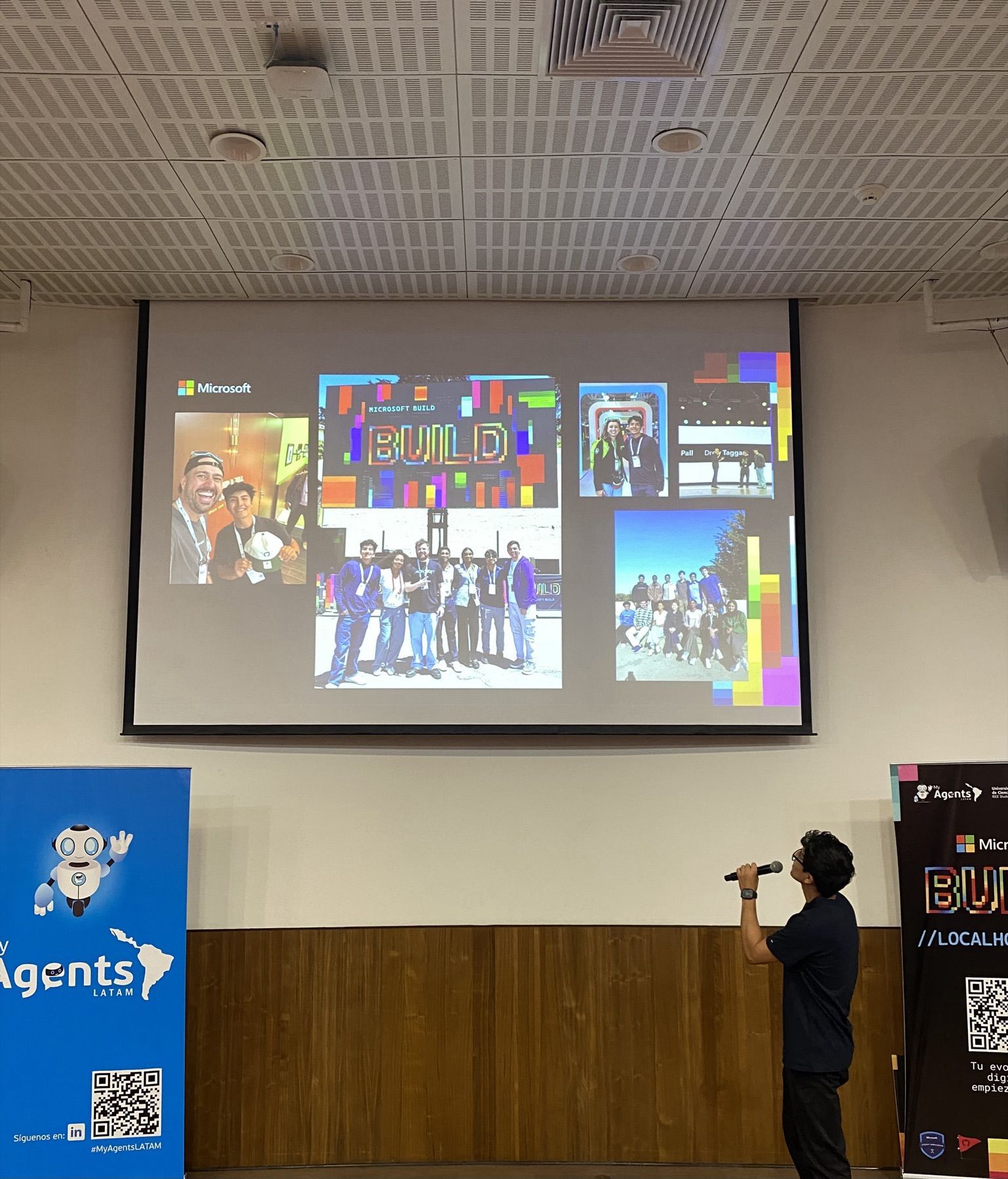 Presenting lessons from Microsoft Build at the Lima Localhost event